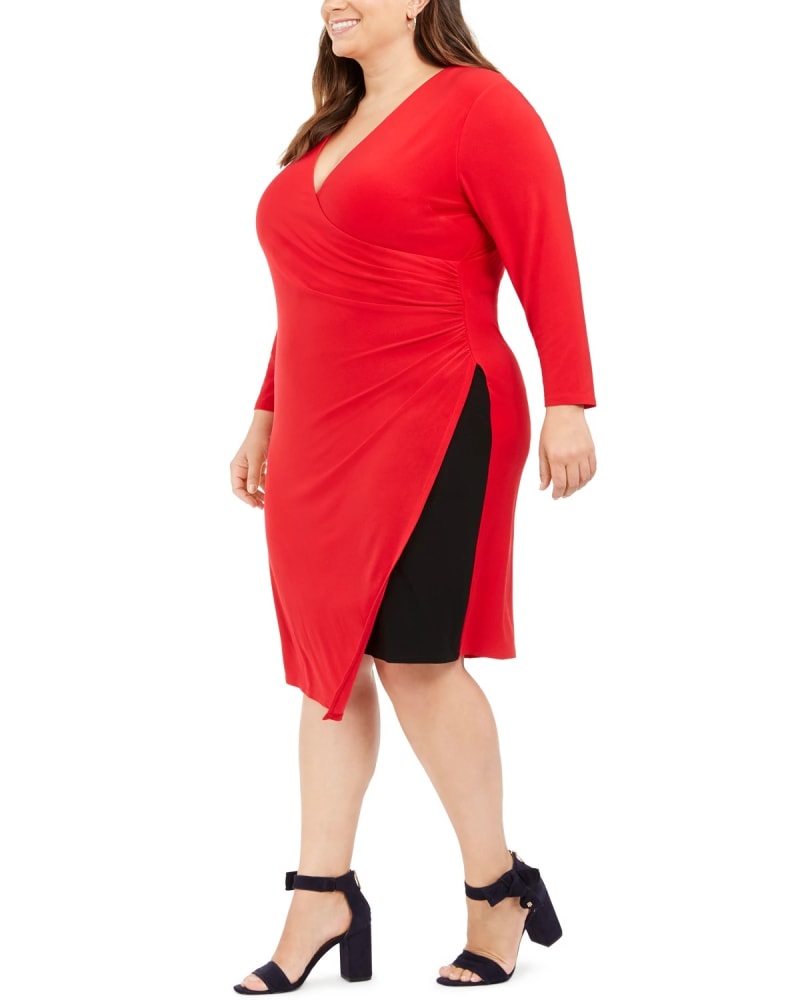 Tommy hilfiger wrap hot sale dress